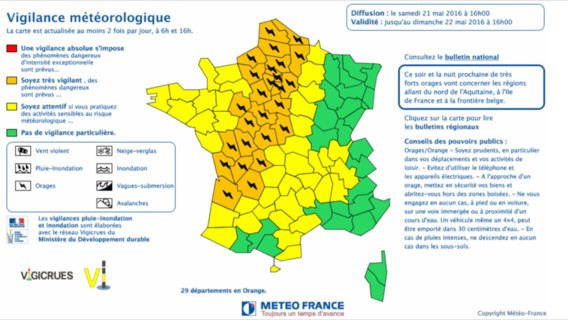 Météo. Des orages violents sont attendus en Seine-Maritime et l'Eure placés en vigilance orange