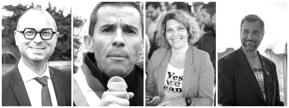 Ils ont été élus au 1er tour. De gauche à droite : Nicolas Rouly (Le Grand-Quevilly), Nicolas Langois (Dieppe), Charlotte Goujon (Le Petit-Quevilly), Alexis Ragache (Sotteville-lès-Rouen). Photos X (ex-Twitter)