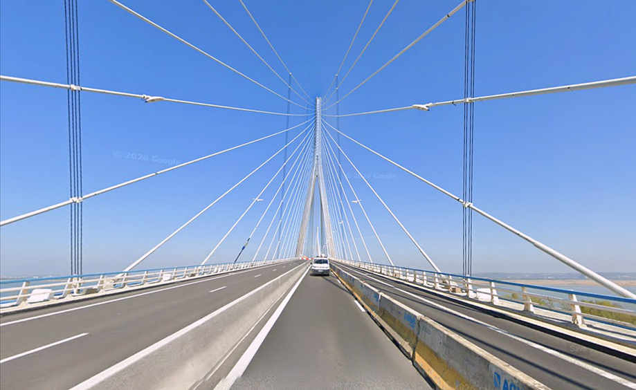 Le pont de Normandie - Illustration