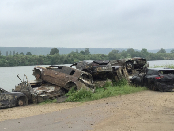 Les véhicules immergés dans le fleuve ont été volés entre octobre 2011 et novembre 2015 (Photo@DR)