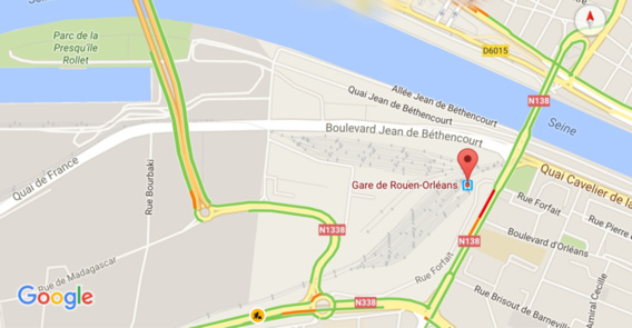 Rouen : un cheminot victime de violences après avoir forcé un barrage de manifestants Rouen : un cheminot victime de violences après avoir forcé un barrage de manifestants