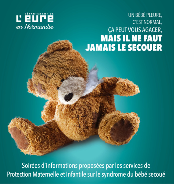 Eure : le syndrome du bébé secoué expliqué en trois réunions d'information ouvertes à tous Eure : le syndrome du bébé secoué expliqué en trois réunions d'information ouvertes à tous