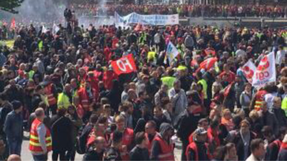 Au Havre, la mobilisation contre la loi Travail ne faiblit pas depuis des semaines (Photo@UD-CGT)