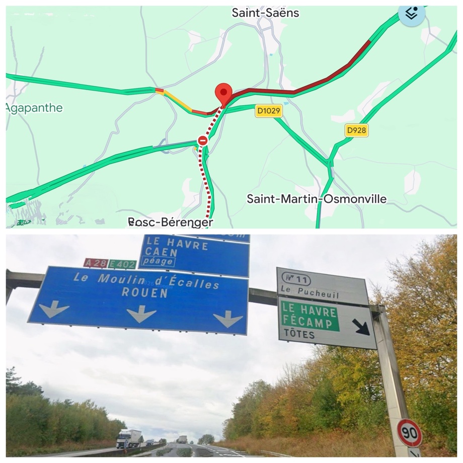 Seine-Maritime : L’autoroute A28 coupée vers Rouen après un accident Seine-Maritime : L’autoroute A28 coupée vers Rouen après un accident