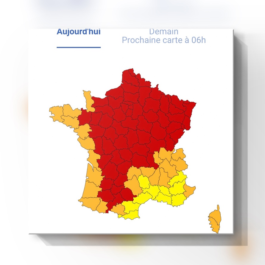 Canicule : la vigilance rouge maintenue sur une grande partie de la France