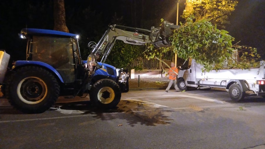 Les employés de la ville ont déblaye cette nuit les arbres déracinés - Phito Ville des Andelys/Facebook