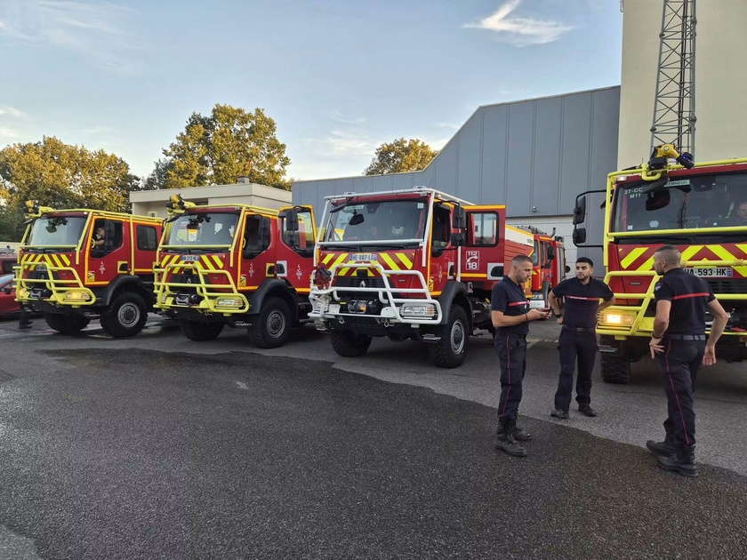Vingt pompiers de l’Eure partent renforcer les équipes mobilisées contre les feux de forêt dans l’Aude