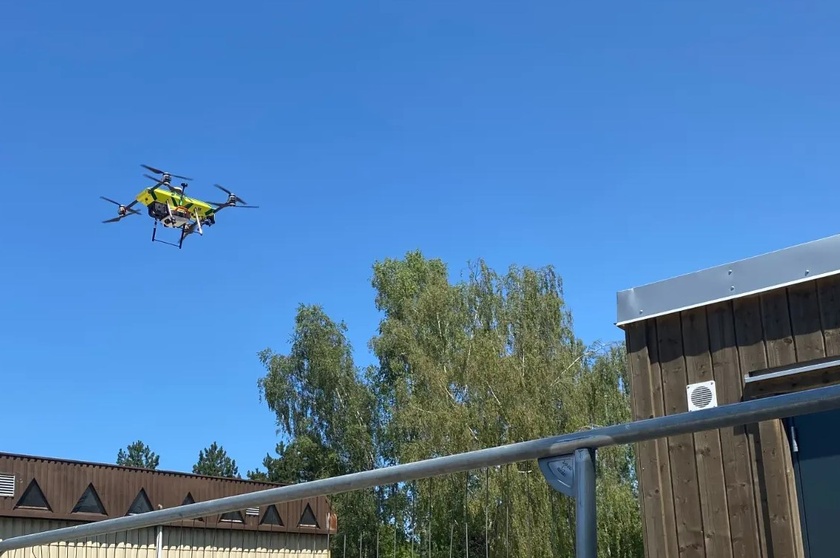 Le drone peut décoller en moins d'une minute après l'ordre du Centre 15. Photo © CHU de Rouen
