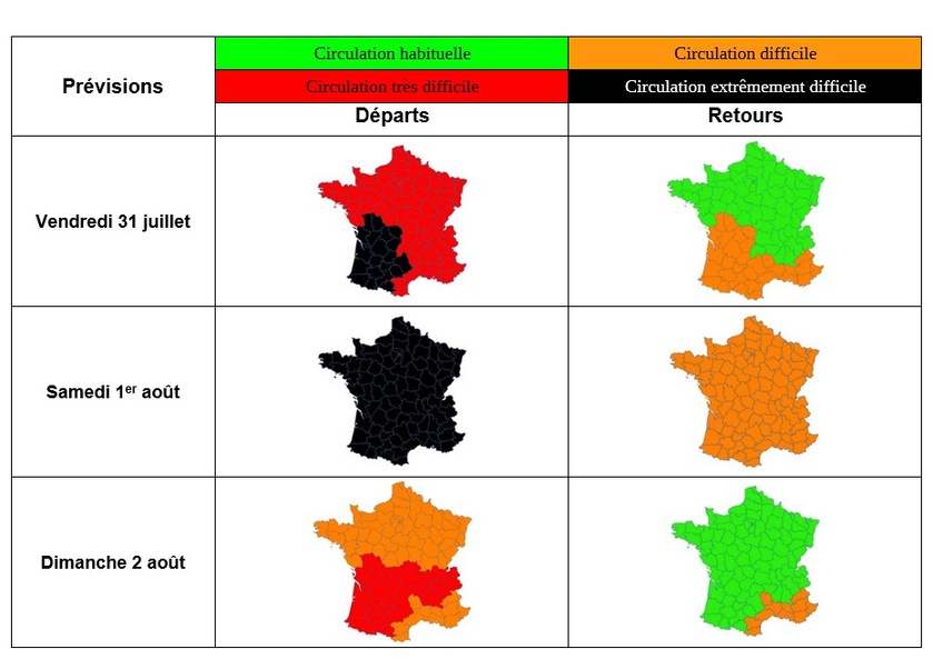 Chassé-croisé des vacances : samedi noir sur les routes, la côte normande très fréquentée dès vendredi Chassé-croisé des vacances : samedi noir sur les routes, la côte normande très fréquentée dès vendredi
