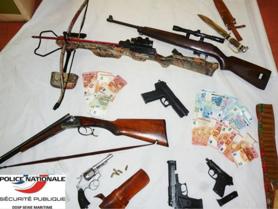 Oissel : la police saisit des armes et des munitions chez un homme considéré comme très dangereux