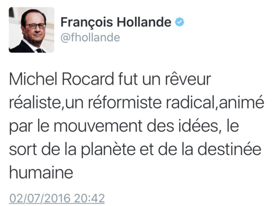 Mort de Michel Rocard : Bernard Cazeneuve salue la mémoire d'un grand réformateur 