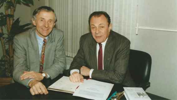 Dominique Gambier ici avec Michel Rocard (Photo@Journal Politique de Dominique Gambier) Dominique Gambier ici avec Michel Rocard (Photo@Journal Politique de Dominique Gambier)