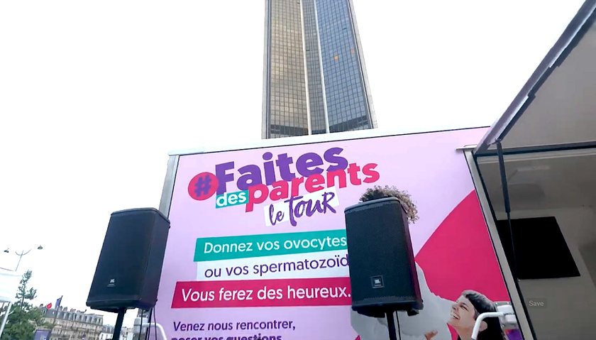 La première étapge de ce tour de France débutera à Rouen, le mercredi 16 septembre -  Photo extraite d'une vidéo de l'Agence de la biomédecine