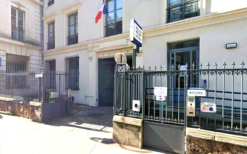 L'auteur du vol avec violences a été placé en garde à vue au commissariat de la rue de Pontoise - Illustration © Google Maps