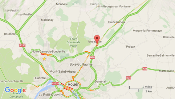 Trois malfaiteurs arrêtés ce matin près de Rouen après avoir arraché un distributeur de billets Trois malfaiteurs arrêtés ce matin près de Rouen après avoir arraché un distributeur de billets