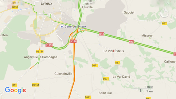 Poids-lourd en difficulté : la RN 154 coupée cette nuit près d'Évreux (Eure) Poids-lourd en difficulté : la RN 154 coupée cette nuit près d'Évreux (Eure)