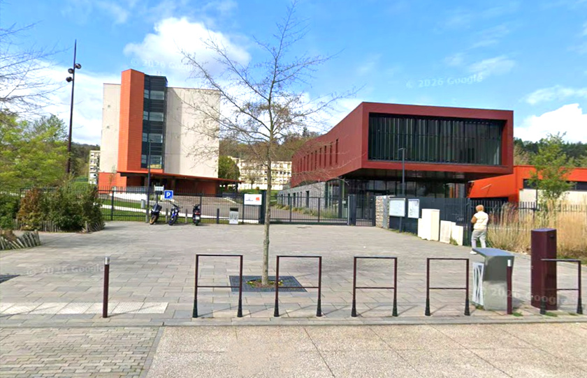 Une opération de maintien de l’ordre se déroulait aux abords du lycée des Fontenelles - Illustration © Google Maps