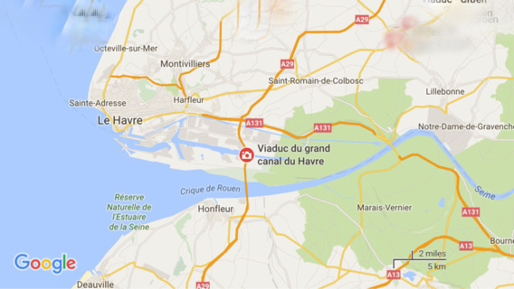 Le Havre : accident entre deux poids-lourds, le Grand canal fermé dans les deux sens Le Havre : accident entre deux poids-lourds, le Grand canal fermé dans les deux sens