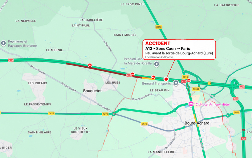 Près de Bourg-Achard, une Porche fait des tonneaux sur l'A13 : son conducteur n'a pas survécu Près de Bourg-Achard, une Porche fait des tonneaux sur l'A13 : son conducteur n'a pas survécu