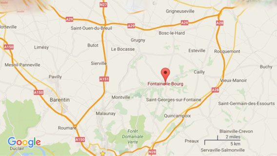Seine-Maritime : 5 hectares de chaume détruits par le feu cet après-midi à Fontaine-le-Bourg