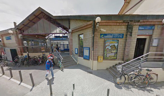 La gare de Houilles - Carrières (illustration@Google Maps)
