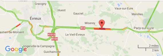 #InfoRoute. Un camion-citerne accidenté sur la RN13 entre Pacy-sur-Eure et Évreux #InfoRoute. Un camion-citerne accidenté sur la RN13 entre Pacy-sur-Eure et Évreux
