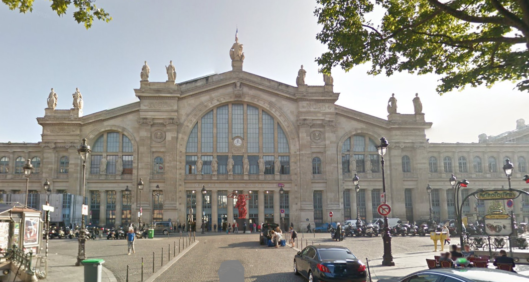La gare du Nord, à Paris (Illustration)