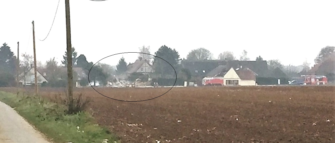 La maison n'est plus qu'un tas de ruines (Document ©DR)