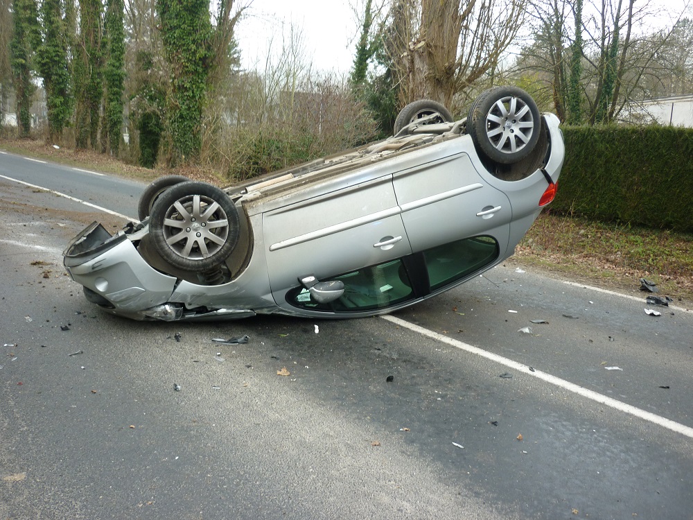 Plus de peur que de mal pour la conductrice de cette voiture (Photo ©DR)
