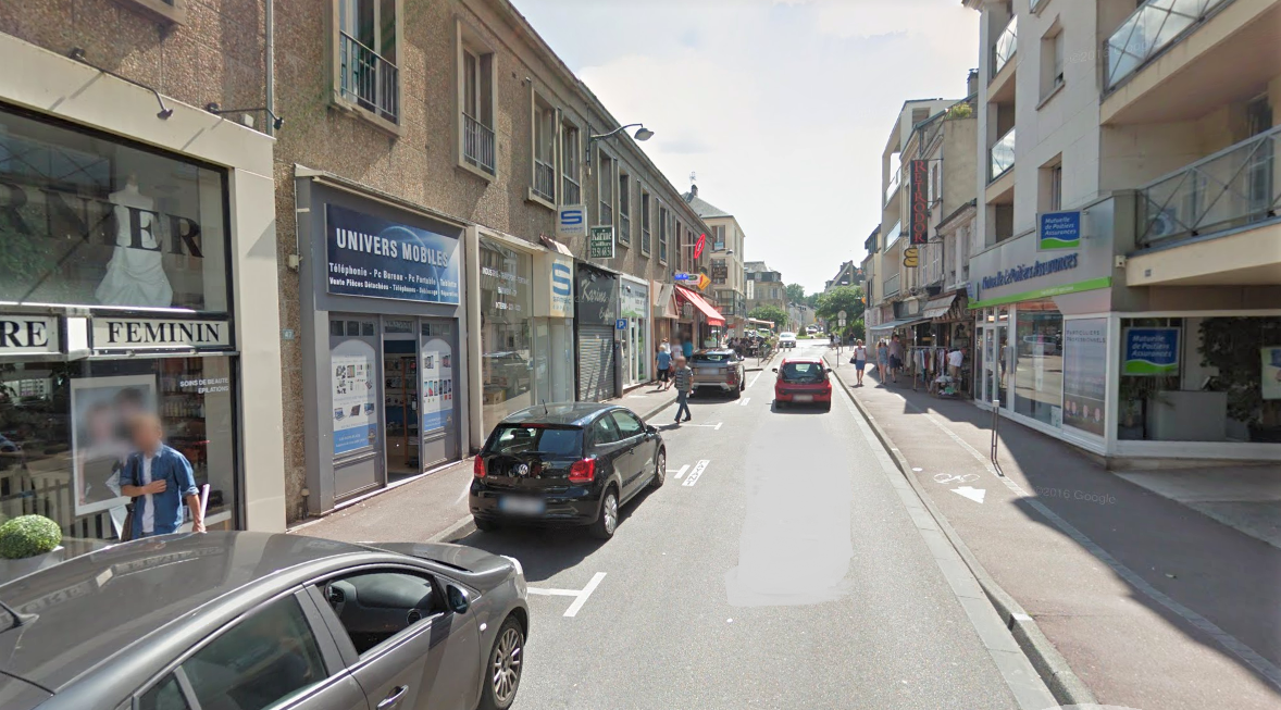 La rue d'Albufera à Vernon (Illustration©Google Maps)