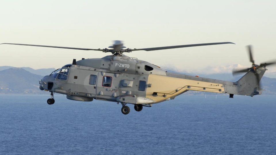 L'hélicoptère Caïman de la Marine a participé aux recherches (illustration Défense nationale)