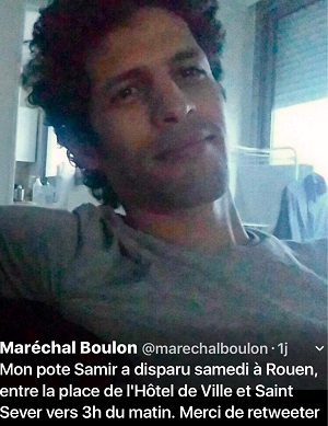 Un appel à témoin a été lancé par les amis du jeune homme disparu sur les réseaux sociaux (Photo © Twitter)