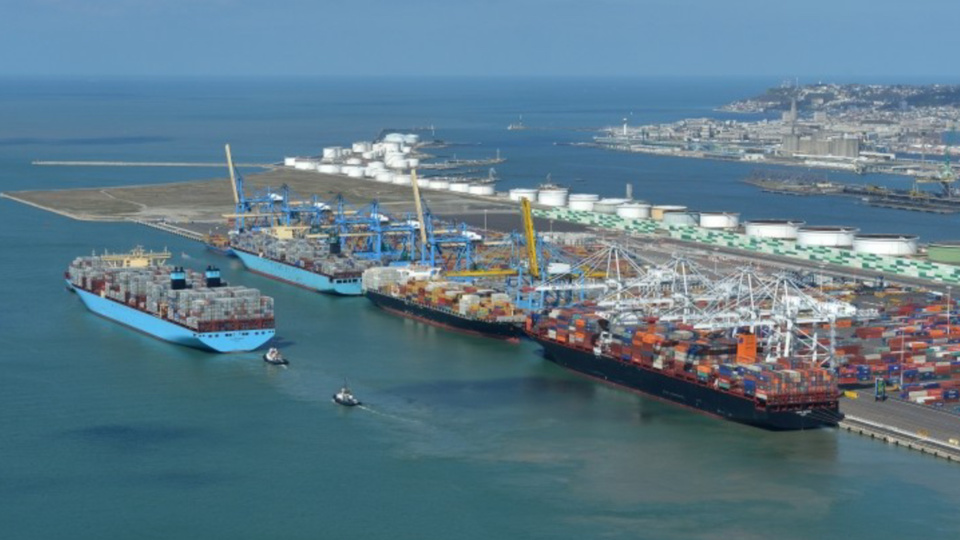 La fuite a été décelée lors du déchargement d'un container (illustration @ Haropa)