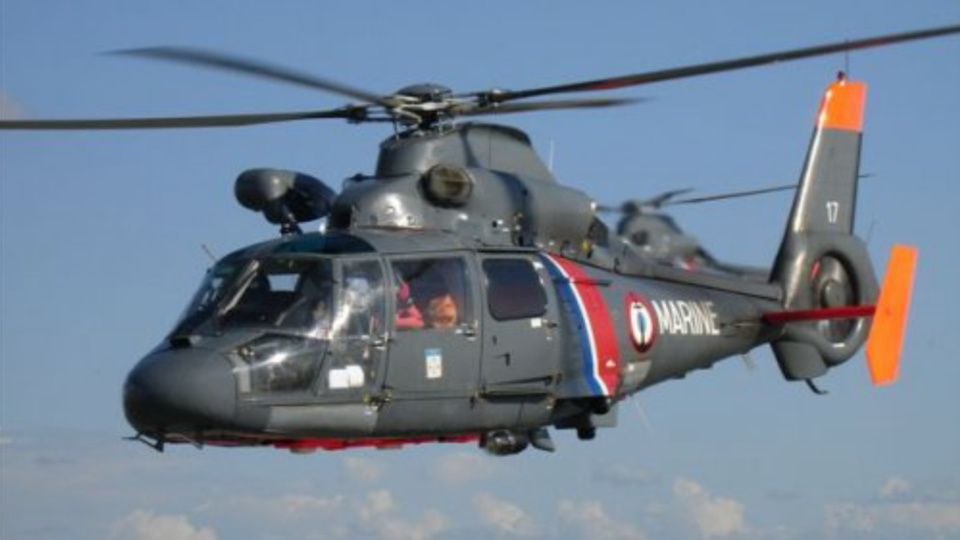 L'hélicoptère Dauphin de la Marine nationale (illustration @ Marine nationale)
