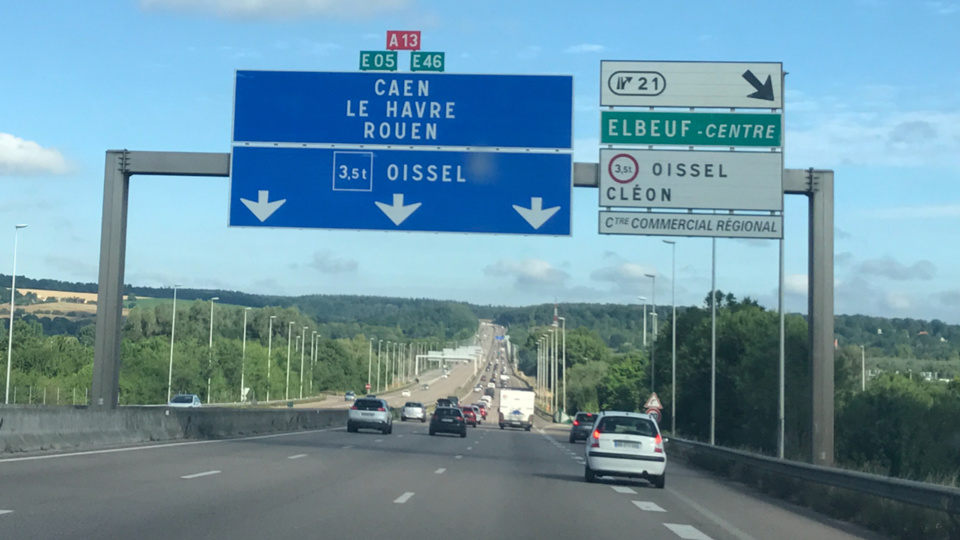 Trafic soutenu vers la Normandie ce matin (photo @infonormandie)