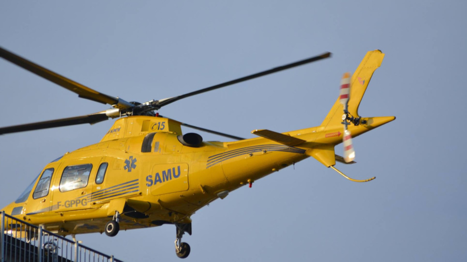 L'enfant a été évacué à bord de l'hélicoptère du SAMU 76 vers le CHU de Rouen (Illustration)