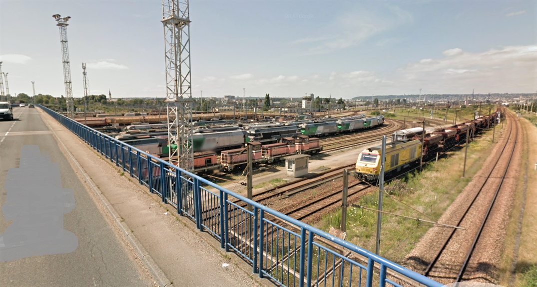 L'incident s'est produit dans la zone de la gare de triage de Sotteville-lès-Rouen, près du point de Quatre Mares