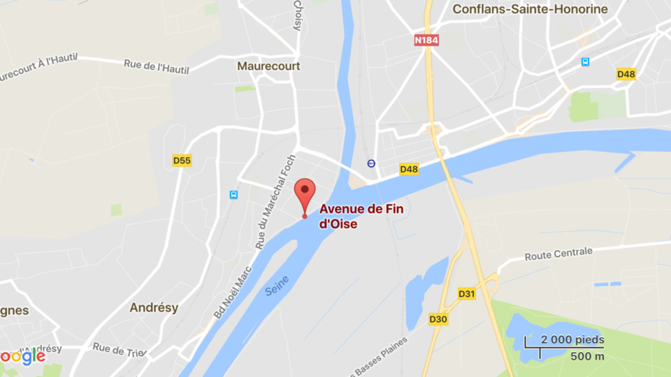 Andrésy : les policiers repêchent dans la Seine le corps sans vie d'un homme non identifié 