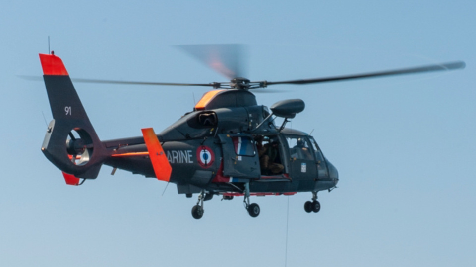 L'hélicoptère Caïman Marine de la Marine nationale