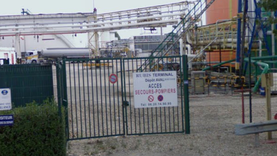 Le dépôt pétrolier Rubis (illustration)