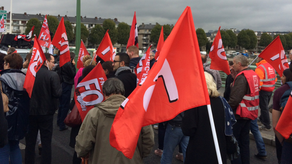 Fonction publique : plusieurs milliers de manifestants en Seine-Maritime 