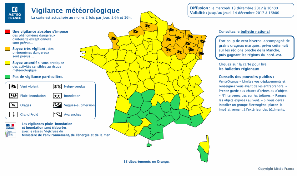 Document © Météo France (Cliquer sur la carte pour l'agrandir)