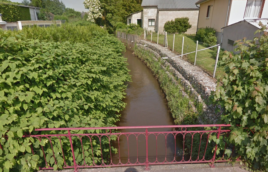 La rivière a été très légèrement polluée, selon les pompiers (Illustration © Google Maps)