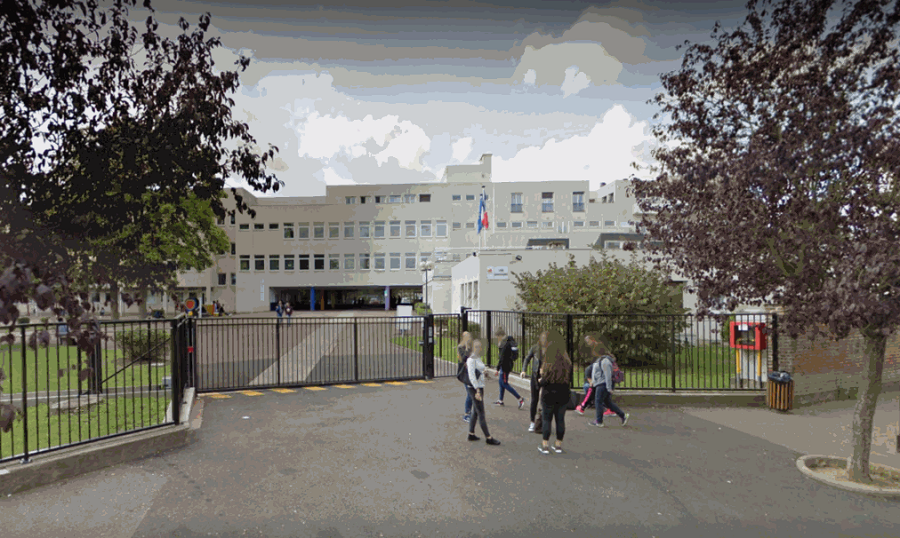 La dispute a éclaté à proximité de l'entrée du lycée Decrétot, ce matin vers 8 heures (Illustration © Google Maps)