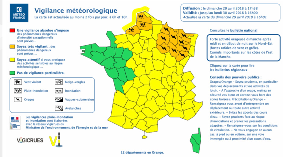 Météo : la Seine-Maritime placée en vigilance orange pour « pluies et inondations »
