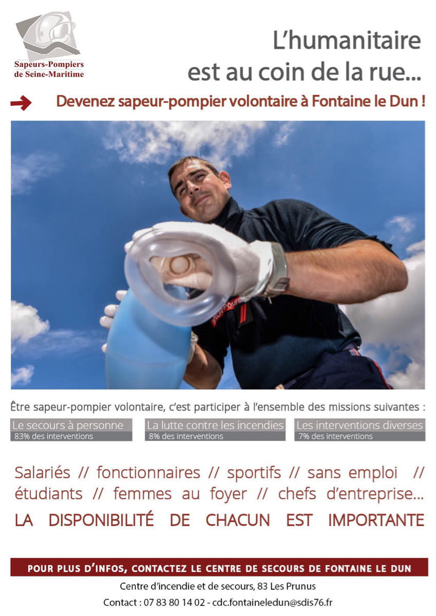 Le centre d’incendie et de secours de Fontaine-le-Dun, en Seine-Maritime, lance une campagne de recrutement 