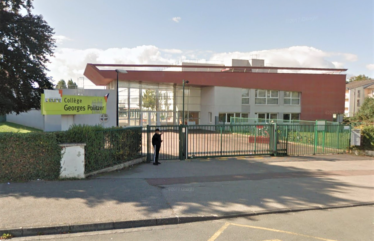 Le vol a eu lieu devant le collège Politzer - Illustration © Google Maps