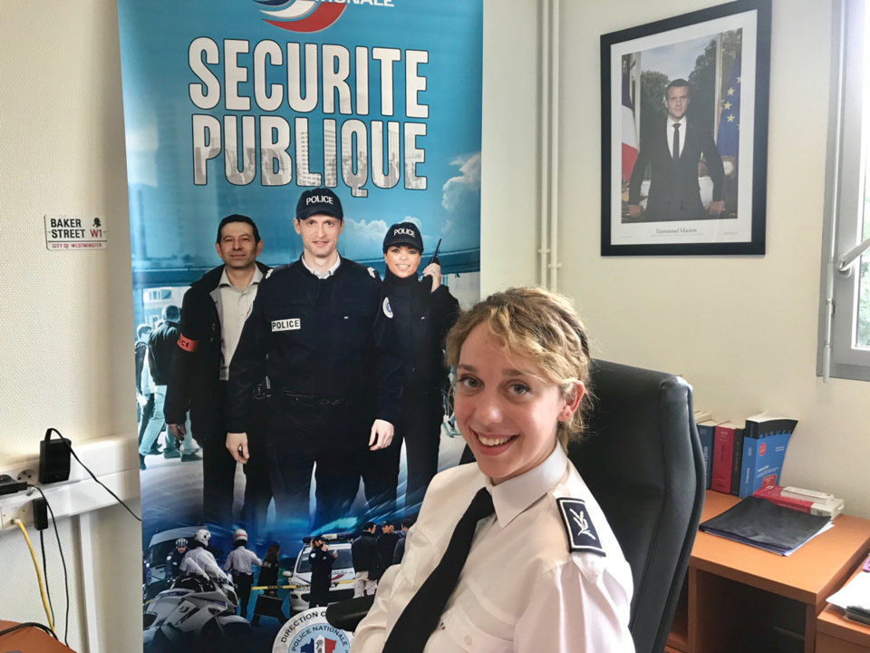 Alexandra Capogna, 25 ans, occupe son premier poste de commissaire central adjoint dans l’Eure - Photo @ infonormandie