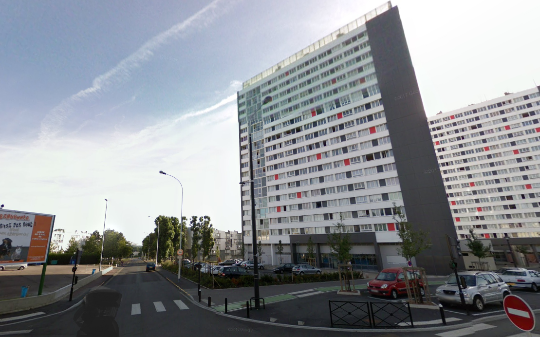 Rue Camélinat au Havre : la jeune femme a chuté du 6ème étage d'un immeuble qui en compte 16  - Illustration © Google Maps