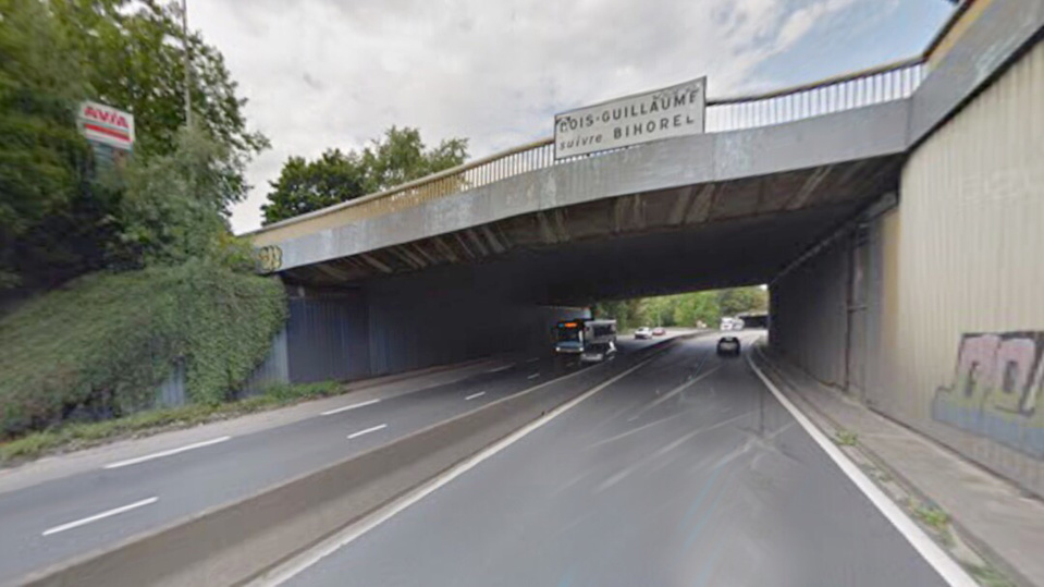 La Citroën circulait à contresens l- illustration @ Google Maps